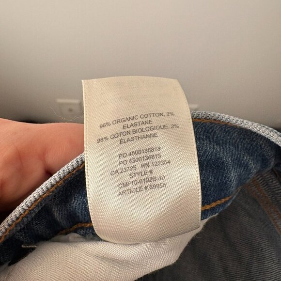Aritzia Denim Forum The Yoko High Rise Slim Jeans Blue Wash Size 28 - Picture 9 of 9